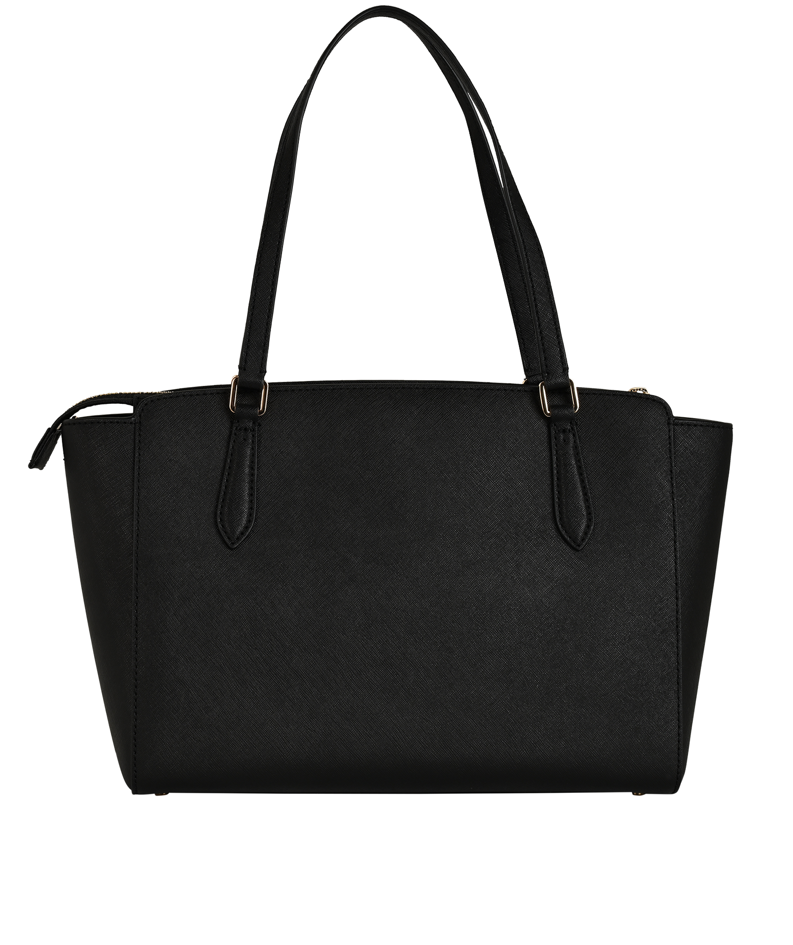 Small Emerson Top Zip Tote, &pound;140, Handbags, Black, Leather, Back view